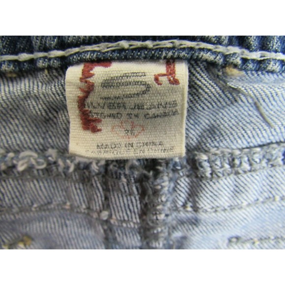 Silver Women Jeans Size 26 Blue Pioneer Boot Cut Mid Rise Faded Dark denim - Picture 4 of 6